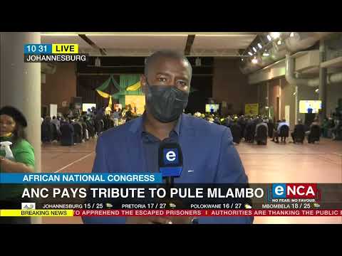 ANC pays tribute to Pule Mlambo