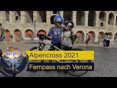 2021 Transalp von Garmisch über Gardasee nach Verona mit zwei Kindern auf einer Albrecht Route (4K)