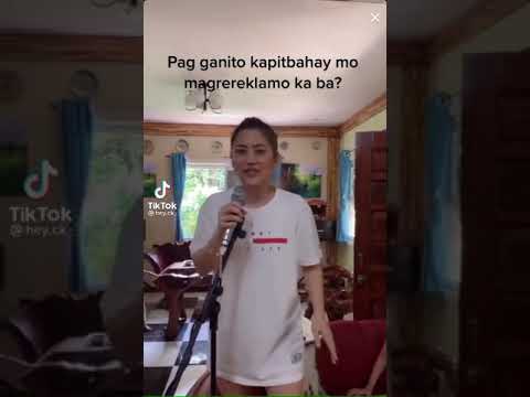 Kapitbahay mong ganto kumanta- Come on in out of the rain