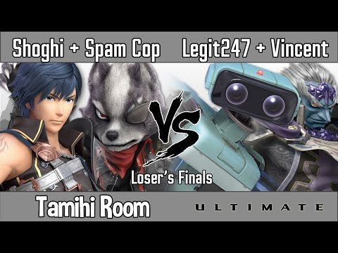Tamihi Room - Shoghi + Spam Cop Vs. Legit247 + Vincent - Loser's Finals - Smash Ultimate