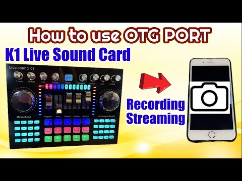 K1 Live sound card to Phone thru OTG port for Recording or Streaming