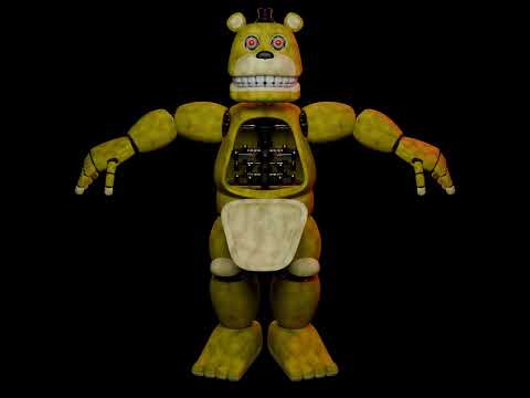 Fredbear Springlock Animation test #fnaf #blender #animation
