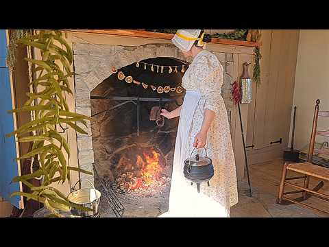 Cooking LEATHER BRITCHES |1800s Foods|