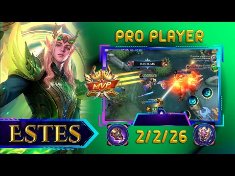 Estes MVP!! Build top 1 global - pro player Estes - best player Estes!!