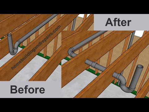 How Professional Plumbers Get Plumbing Drain Pipes Through Floor Joist - Making Your Job Easy