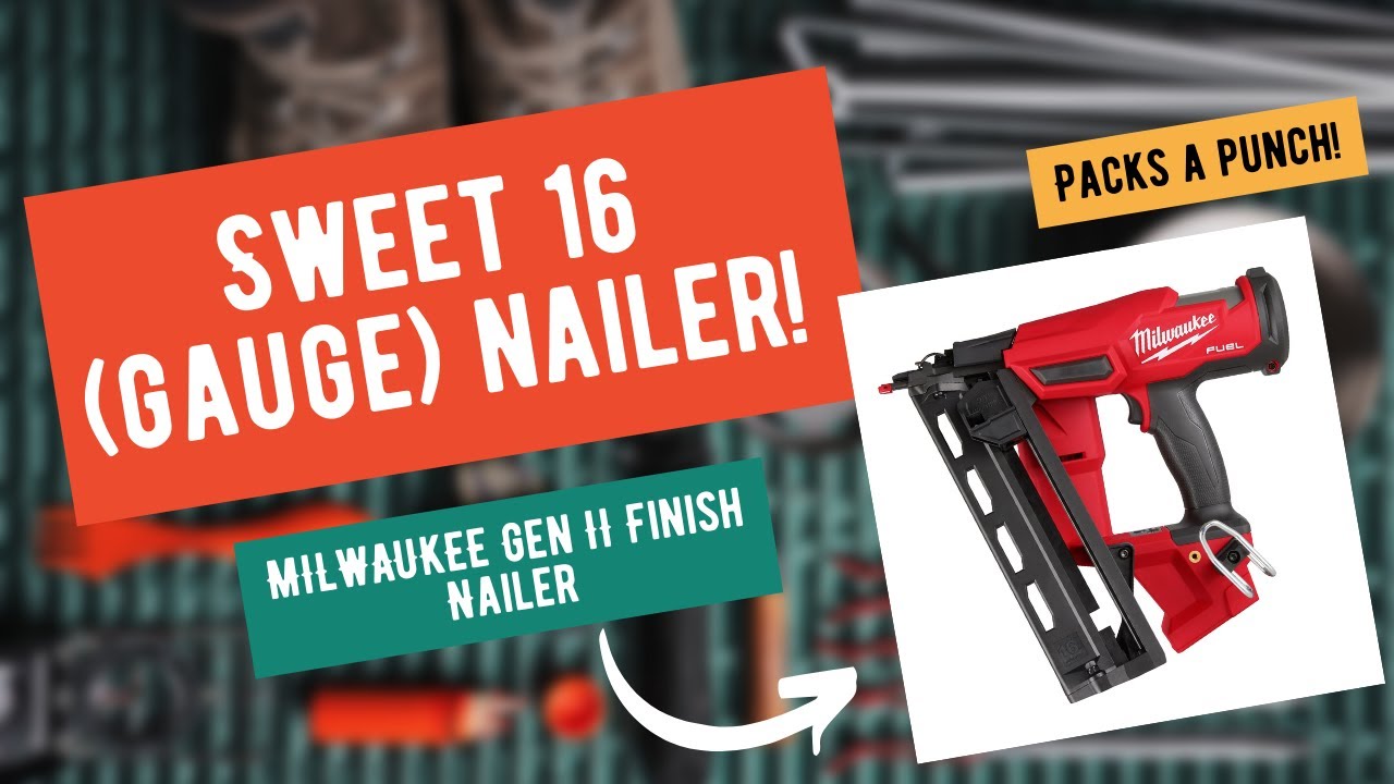 Watch video MILWAUKEE M18 GEN II 16GA FINISH NAILER, TEST FIRE + REVIEW Now MILWAUKEE M18 GEN II 16GA FINISH NAILER, TEST FIRE + REVIEW