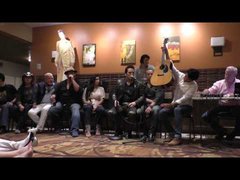 Jeff Lewis All-Star Jam Band, talk - no song - video by Susan Quinn Sand