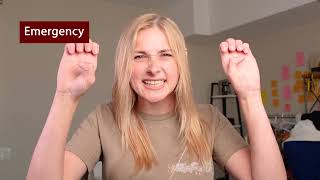 EMERGENCY ASL SIGNS