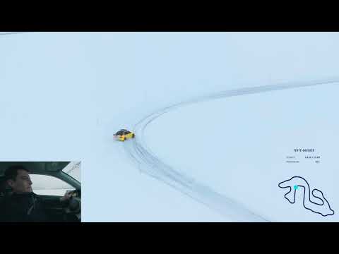 La Ferté-Gaucher Circuit on Ice in a Mitsubishi Lancer Evo 8 – With Rudy, Driving Instructor