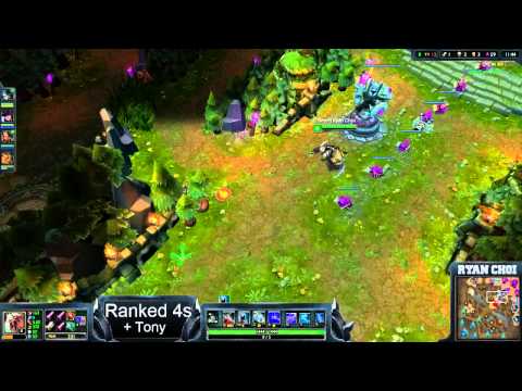 1 vs 2 - NinFang - Rengar vs Lucian/Soraka «Beast» (Ranked Team)