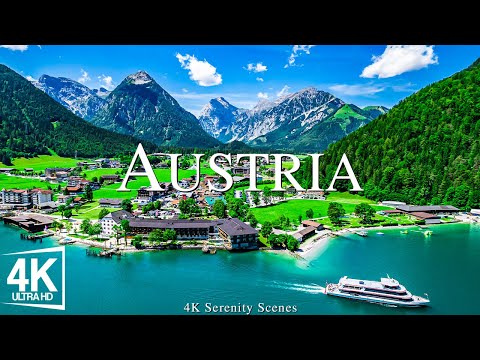 Über Österreich fliegen - entspannende Musik mit wunderschöner natürlicher Landschaft - Videos 4K