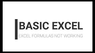 Download the video "Excel Formulas Not Working   Solution"