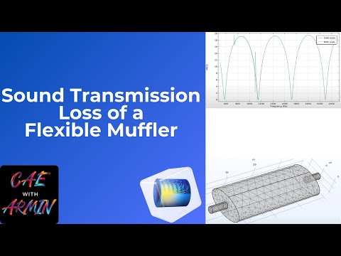 🎧 COMSOL Tutorial: Sound Transmission Loss of a Flexible Muffler 📐