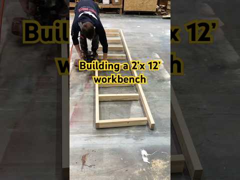 DIY workbench build. #woodworking #diy #storageshed #workbench