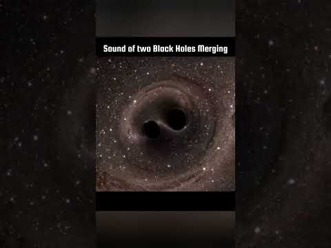 Sound of two Black Holes merging #astronomicalobject #science