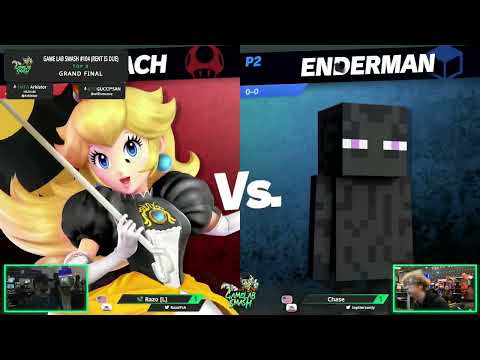 Game Lab Smash #104 Chase (Enderman / Steve) VS Razo (Peach)