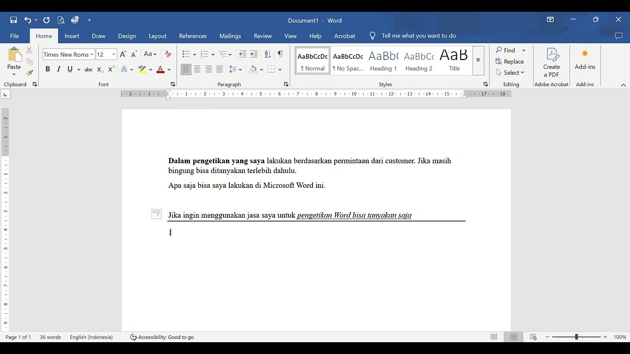 Pengetikan Umum - Pengetikan Microsoft Word - 2