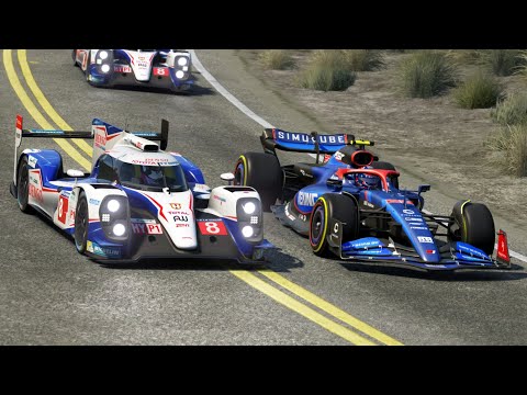 F1 Formula Hybrid 2022 vs Toyota TS040 Hybrid 2014 at Pacific Coast