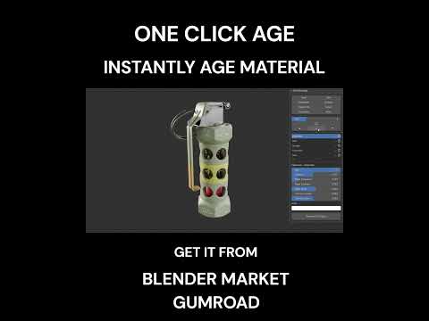 One Click Age Blender Addon - Instantly Age Any Material With A Click