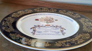 Aynsley Bone China Plate-1981 Price Charles & Lady Diana Spencer Marriage
