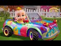 Wheels On The Monster Car Nursery Rhymes For Kids Happy Tots