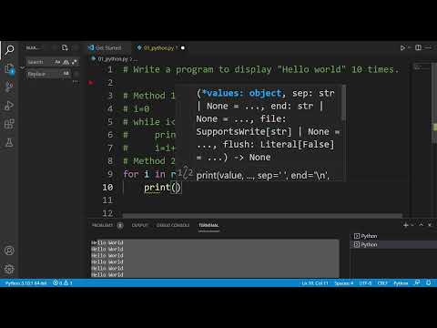 YouTube video about: How many times will the following code print hello?
