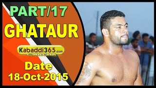 (13) Ghataur (Mohali) Kabaddi Tournament 18 Oct 2015