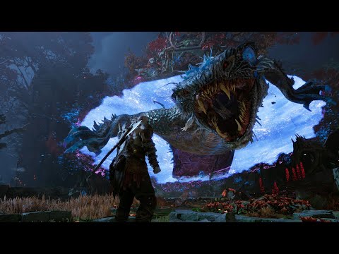GOD OF WAR RAGNAROK - Nidhogg Boss Fight | 4K 60FPS