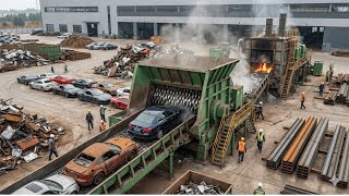 Download lagu Inside the Recycling Factory – How Millions of Old Cars Recycled Into Railway Tracks mp3