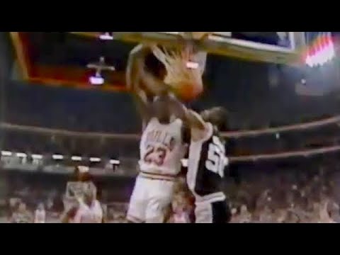MJ’s 1st Game vs David Robinson (EXTREMELY RARE FOOTAGE)