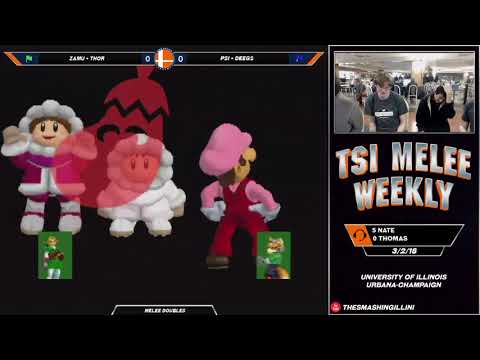 [The Smashing Illini] Zamu + Thor (G) vs. PSI + Deegs (R) SSBM Doubles
