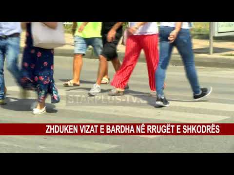 ZHDUKEN VIZAT E BARDHA NË RRUGËT E SHKODRËS