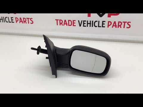 Fits Renault Clio 2005-2009 Door Wing Mirror Manual Textured T. Sensor Driver Side video