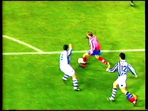 Atletico de Madrid Real Sociedad Copa de la UEFA diciembre 1998 1ªParte