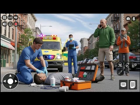 Ambulance Rescue Simulator Gameplay | Emergency Medical Mission in City 🚑🔥