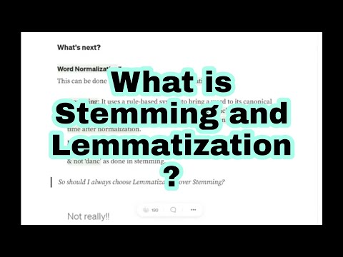 Stemming and Lemmatization in NLP