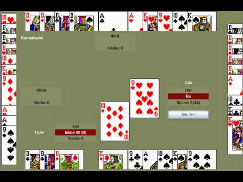 live-doko.de - Doppelkopf - Keine-90 Absage nach einladendem Dullenvorspiel
