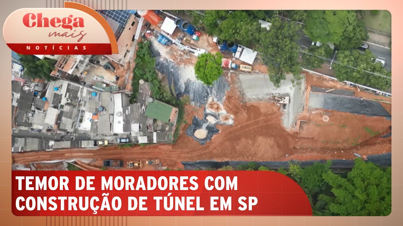Moradores temem remoção e deslizamentos com obra de túnel em SP | Chega Mais Notícias (22/11/24)