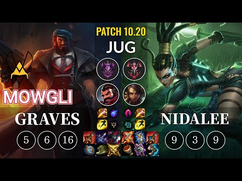 VIT Mowgli Graves vs Nidalee Jungle - KR Patch 10.20