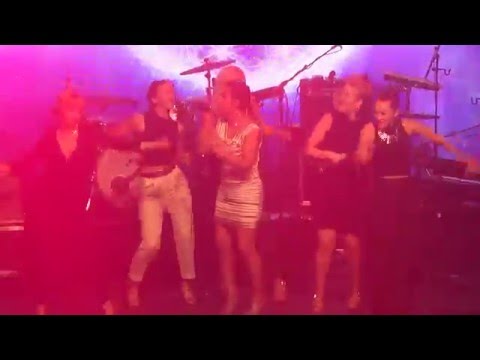 ESCKAZ in Stockholm: Sandhja (Finland) performing "Sing It Away" at Nordic Party at Euroclub