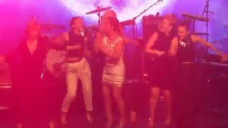ESCKAZ in Stockholm: Sandhja (Finland) performing &quot;Sing It Away&quot; at Nordic Party at Euroclub