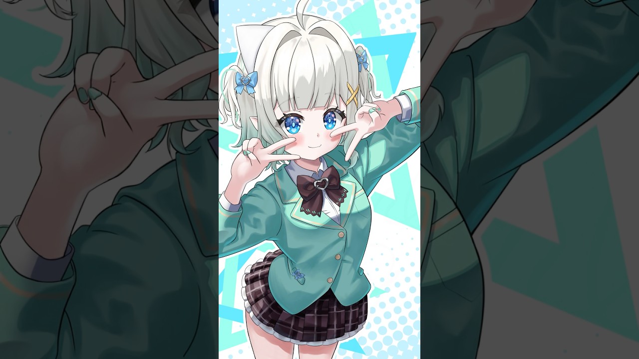 【Fanart making - Mint Fantôme👻✨】 #vtuber #shorts