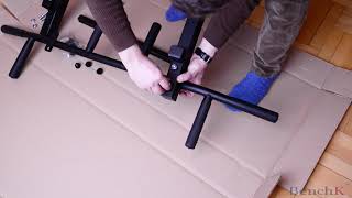 Instrukcja montażu zdejmowanego drążka do podciągania BenchK Pull up bar PB 710B