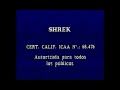SHREK 2001 VHS Home Spain