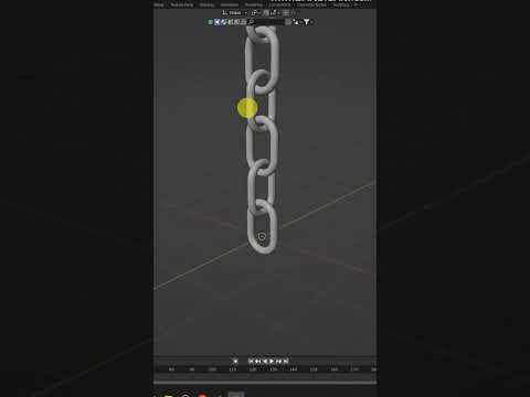 Chain Modeling  in Blender #blendertutorial #learnblenderinhindi #blender #shorts