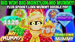BIG WIN! BIG MONEY ON MO MUMMY SLOT & DOUBLE POP BONUS ON SPOOKY LINK MUMMY SLOT | Las Vegas Slots