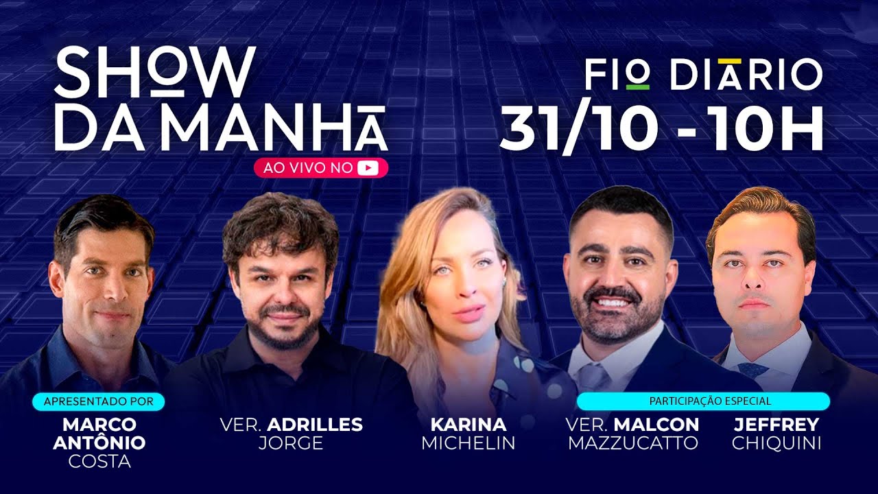 SHOW DA MANHÃ - URGENTE: ESQUERDA EM PÂNICO - JEFFREY CHIQUINI EXCLUSIVO - 31/10/2025