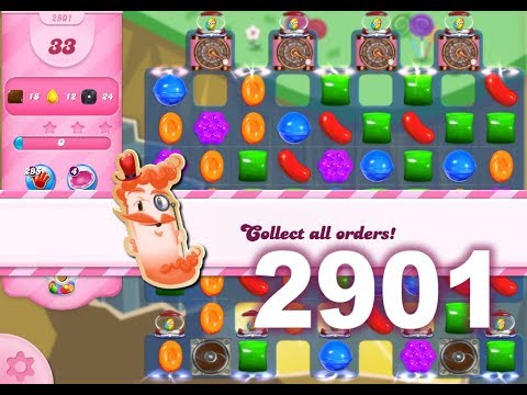 Candy Crush Saga Level 2901 (3 stars, No boosters)