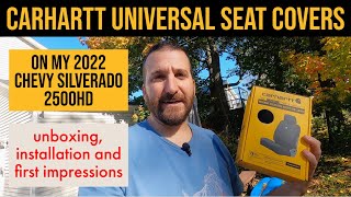 Carhartt Universal Seat Covers - Unboxing, Installation and 