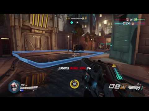 Overwatch MP gameplay (June 2016) pt5 - Missiles, Bullets and Pain